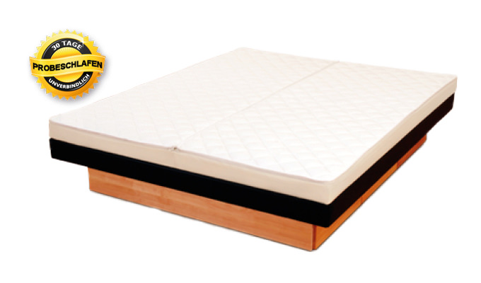 Wasserbett Split Softside Holz Skai Wasserbett Split Softside Holz Skai