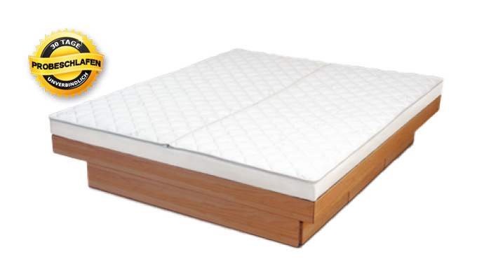 Wasserbett Split Softside Holz massiv Wasserbett Split Softside Holz massiv